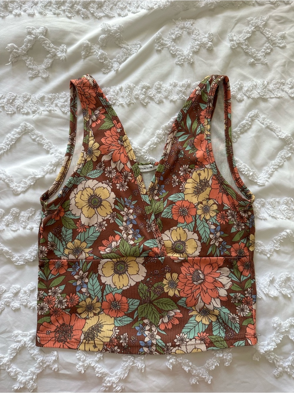 Floral tank top